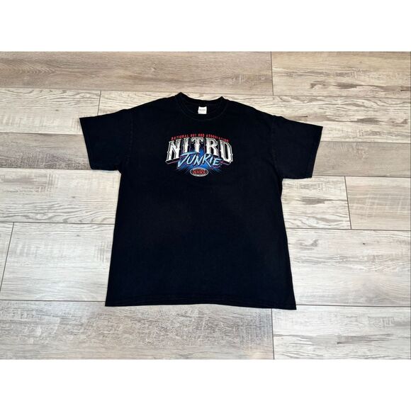 Nitro Junkie Drag Racing Men’s Black T-shirt Size L - Picture 3 of 8